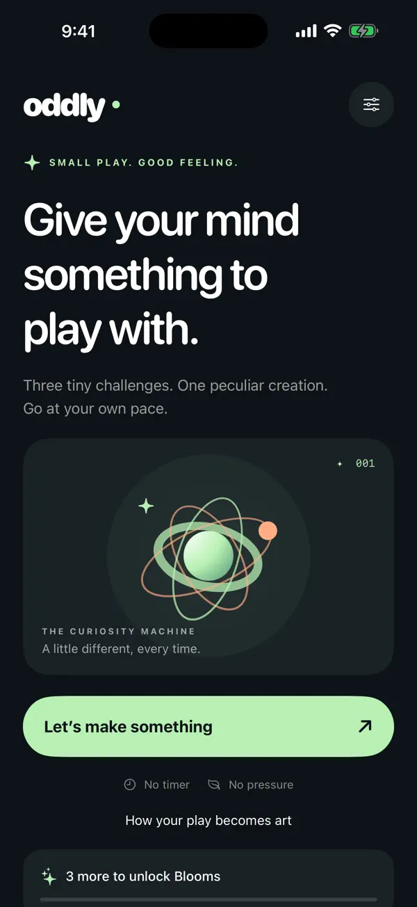 Oddly screenshot 1